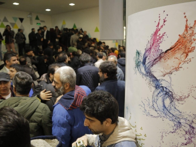 حضور هنرمندان در باغ کتاب